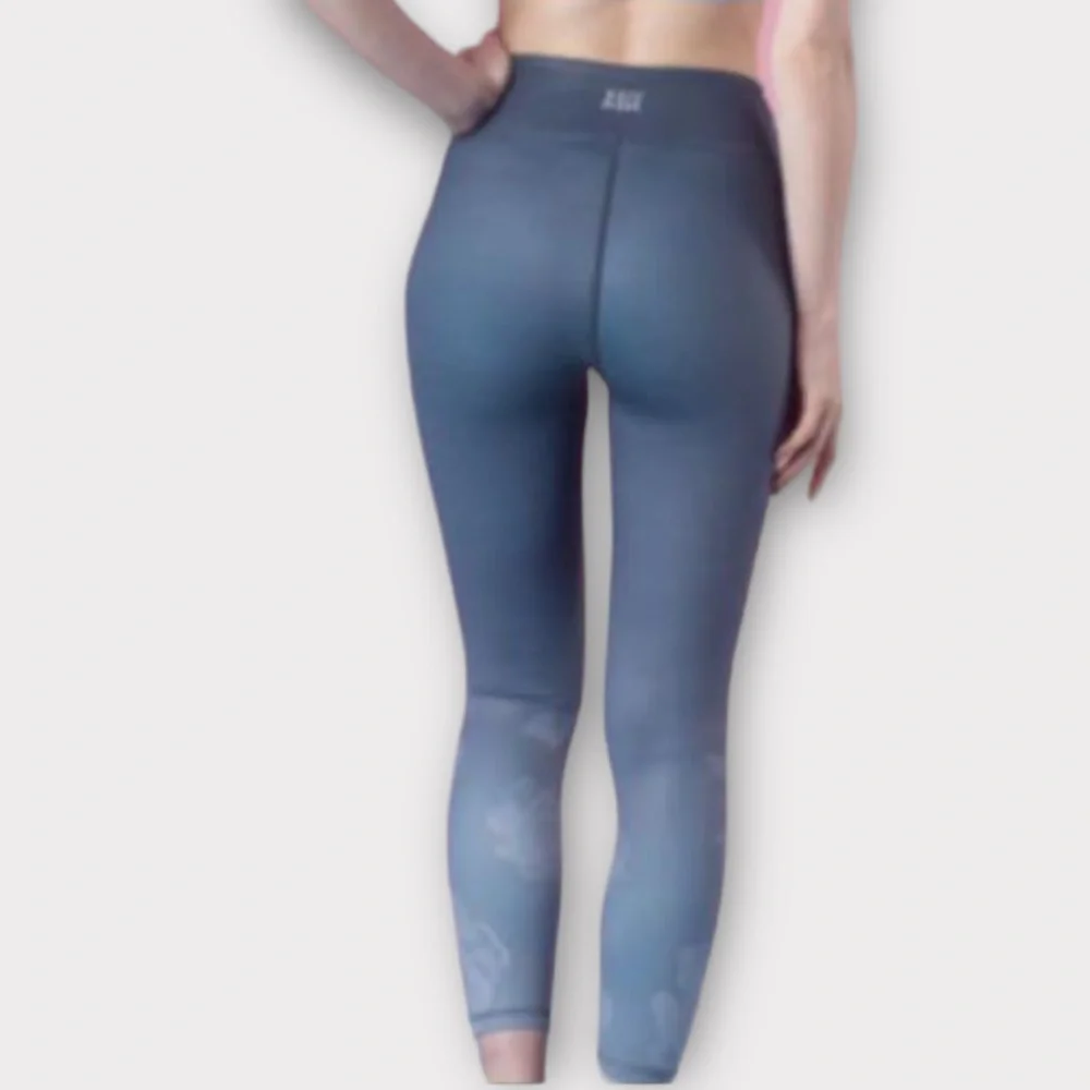 XXIV Active Womens Flower Power Leggings XS 7/8 High Waisted Gym Yoga Activewear
